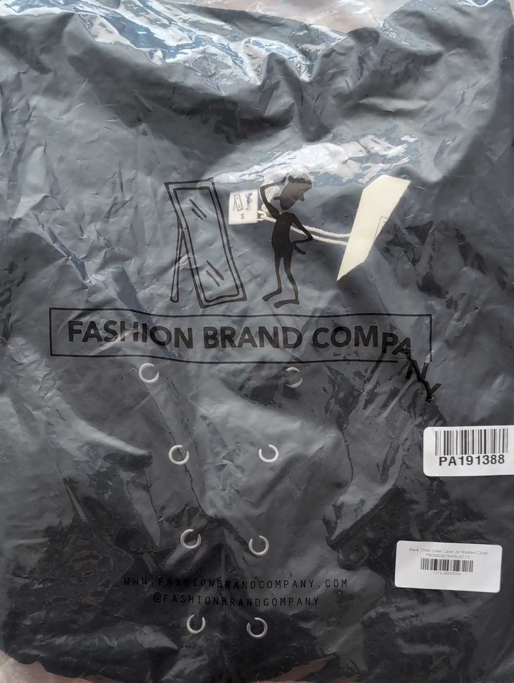 Fashion Brand Thick Linen Lace Uo Hooded Cloak- S